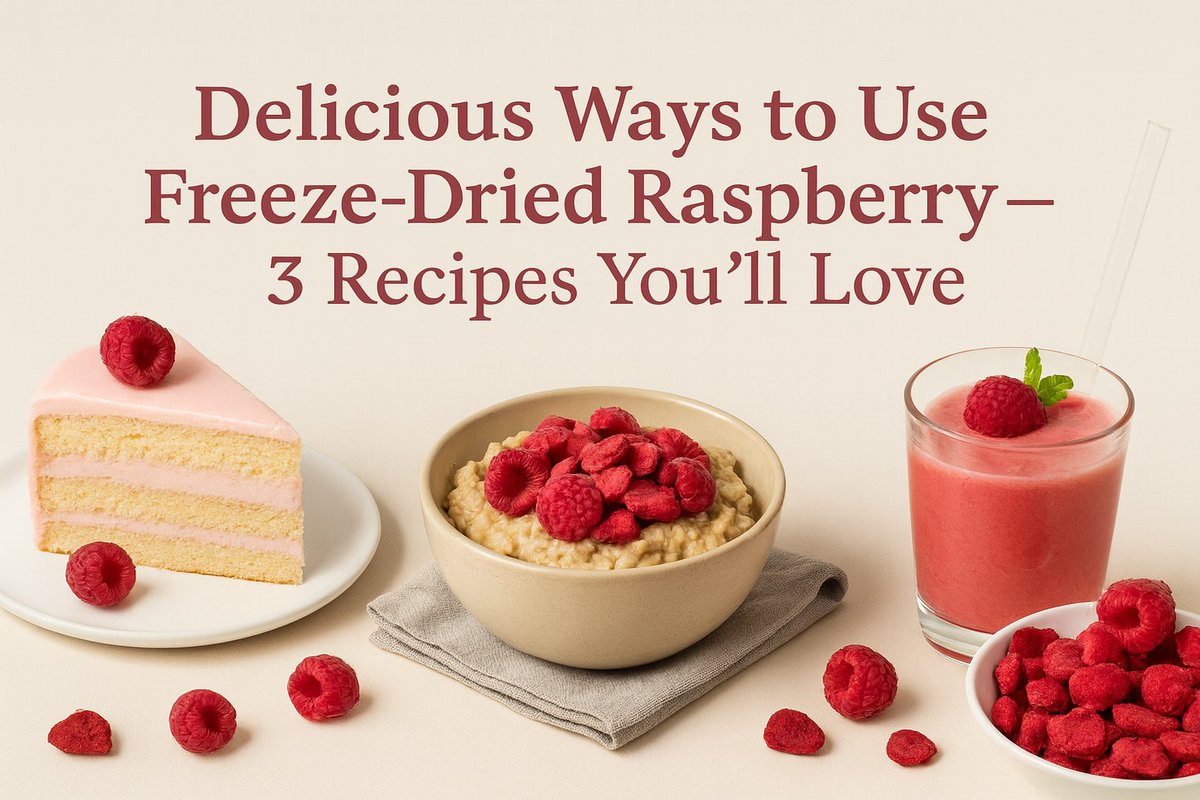 G_J_Xin's tweet image. Top 3 ways to use #FreezeDriedRaspberry 🍇
Ice cream • Drinks • Baking
Full recipes 👉qdmerrytime.com/delicious-ways…
Your recipe ideas? 💬

#FreezeDriedFruit #Raspberry #RecipeIdeas #MerryTime