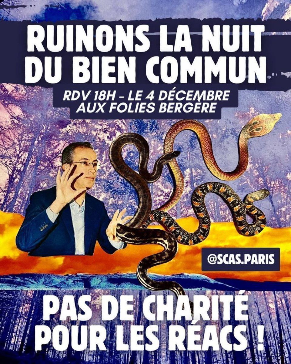 Ce soir, l'extrême droite millionnaire tient un meeting dans notre quartier #paris9 . 
Évidement , notre maire <a href="/dburkli/">Delphine Bürkli</a> n'a rien a dire sur cette événement fasciste...
 #NuitDuBienCommun