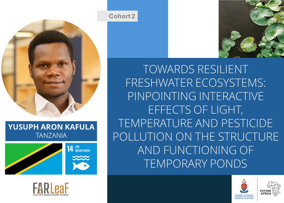 #Tanzania: Conserving biodiversity for local communities by understanding the impact of temperature increases, pesticide exposure, and light pollution on temporary pond systems. 

tinyurl.com/b6hez5t7