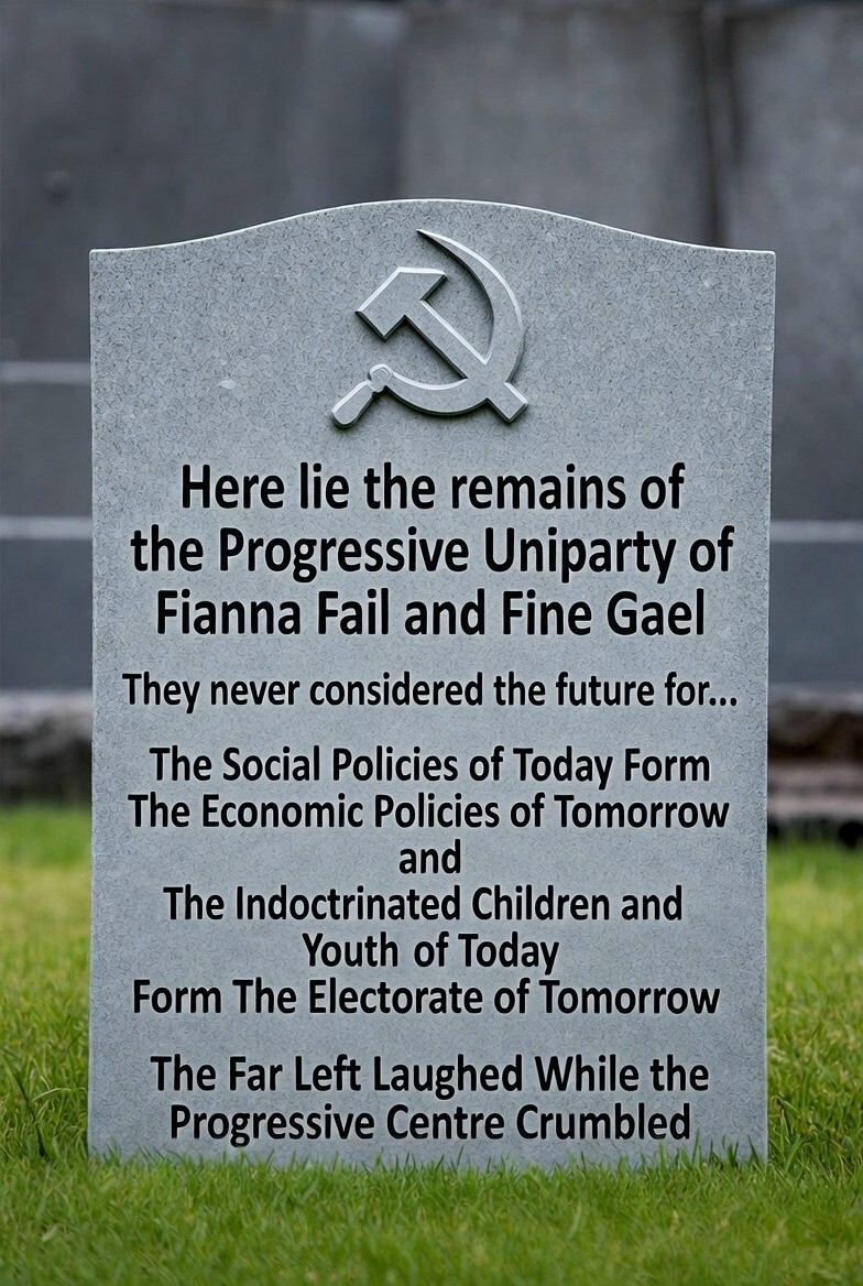 critical_class's tweet image. Fianna Fail and Fine Gael have their hands firmly on the self destruct button for both themselves and our country. The Far Left have never had it so good.
