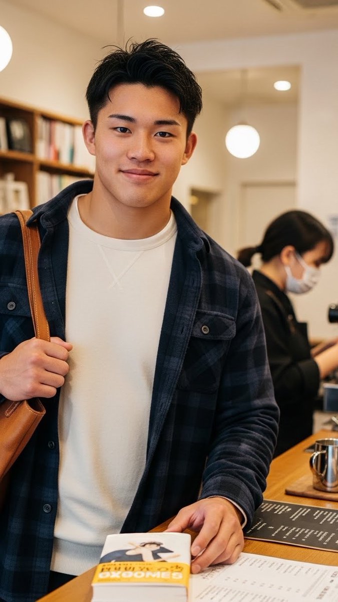 珈琲の香りと本と。

#AI男子 #aiboy