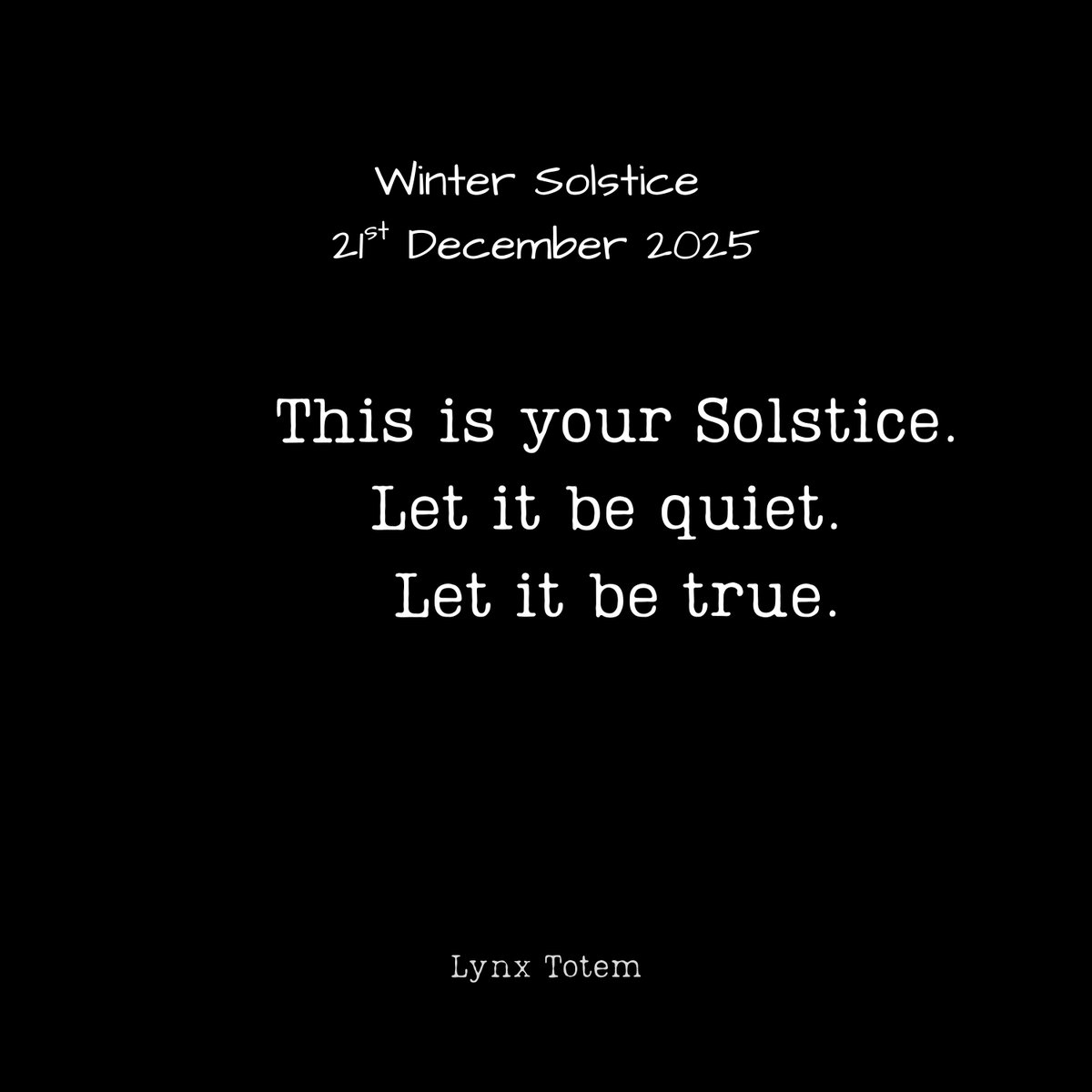 You can honour your Solstice in stillness.
This is your Solstice.
Let it be quiet.
Let it be true.
(That’s it. That’s the spell.)

#wintersolstice #shadowseason #restisritual #wintermood #shadowwork