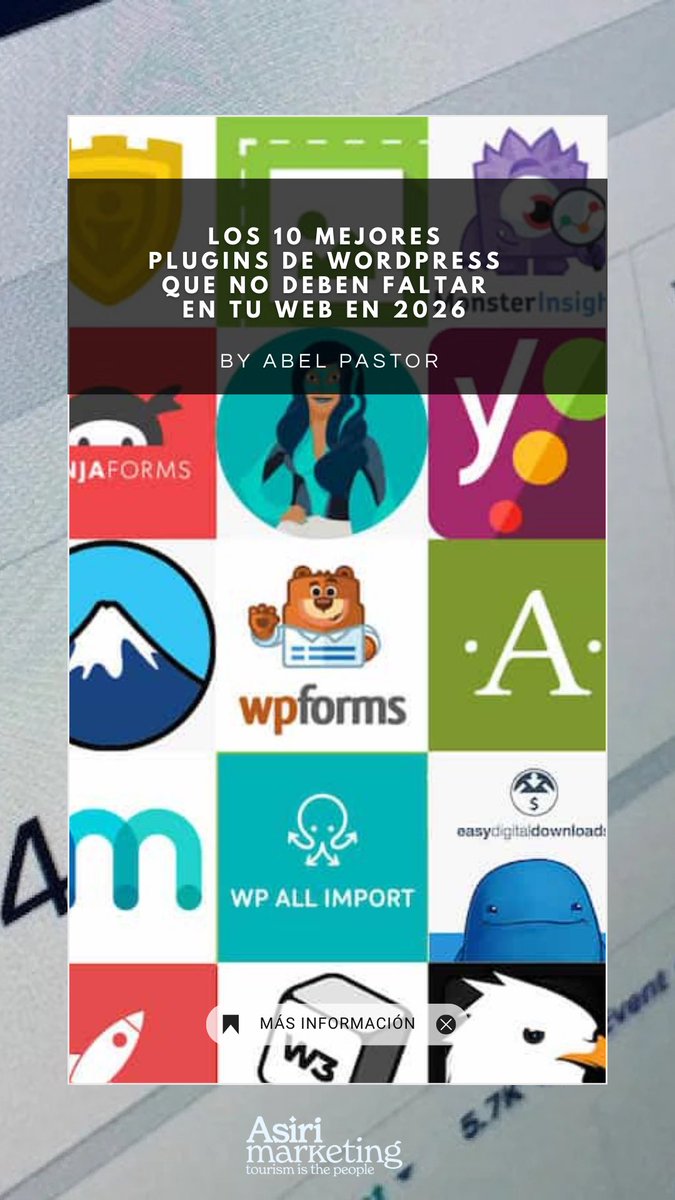 asirimk's tweet image. 💡 En Asiri Marketing nos gusta compartir lo que aprendemos. Por eso hoy os traemos un nuevo artículo escrito por 🙋‍♂️  Abel Pastor, donde recopila los plugins de #WordPress que más nos ayudan a construir webs más rápidas, seguras y fáciles de gestionar.

ℹ️asiri.es/mejores-plugin…
