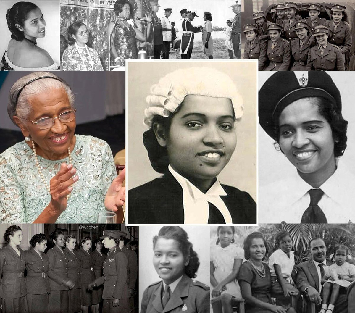 RIP Ena Collymore-Woodstock (10 Sep 1917 - 2 Dec 2025). #Jamaica’s first woman Court Clerk, Crown Solicitor, Resident Magistrate. World War 2 served as radar operator; oldest surviving female British Army veteran when she passed away aged 108. #Caribbean 
en.wikipedia.org/wiki/Ena_Colly…