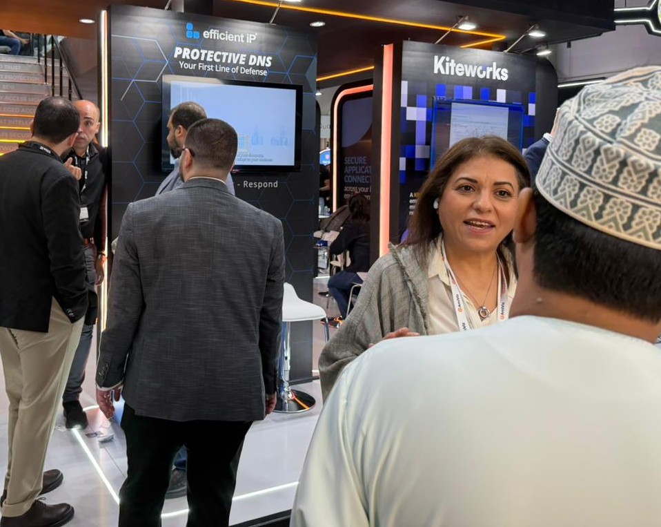 ami_viz's tweet image. Meet @efficientip at the AmiViz booth, Hall 1 | Stand T70 at @Blackhatmea 2025.

95% of orgs faced DNS cyberattacks last year—don’t be next. Learn how to turn DNS into a strong security layer.

#DNSSecurity #Cybersecurity #EfficientIP #AmiViz