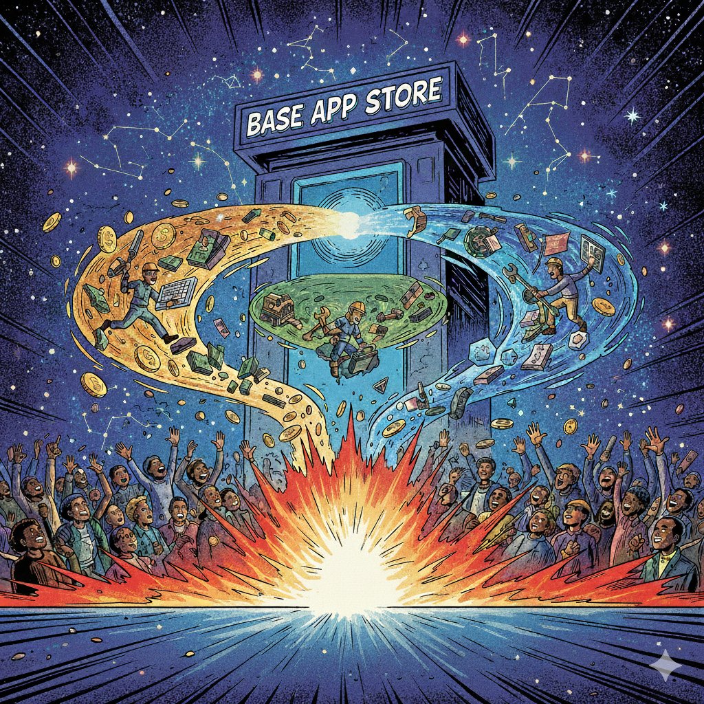 "What's the killer app on Base?"

Wrong question.

iOS won by being the best place for all apps.

Base is building the App Store for the onchain economy.

A gravity well of builders, capital, and users. The killer app will emerge from here.

#Base #Onchain #Web3 #L2