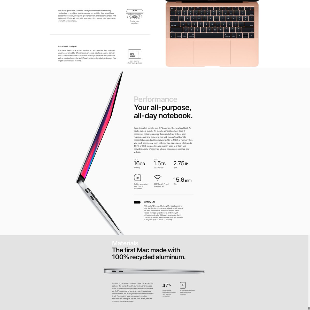 Apple in 2018: MacBook Air Lightness strikes again.