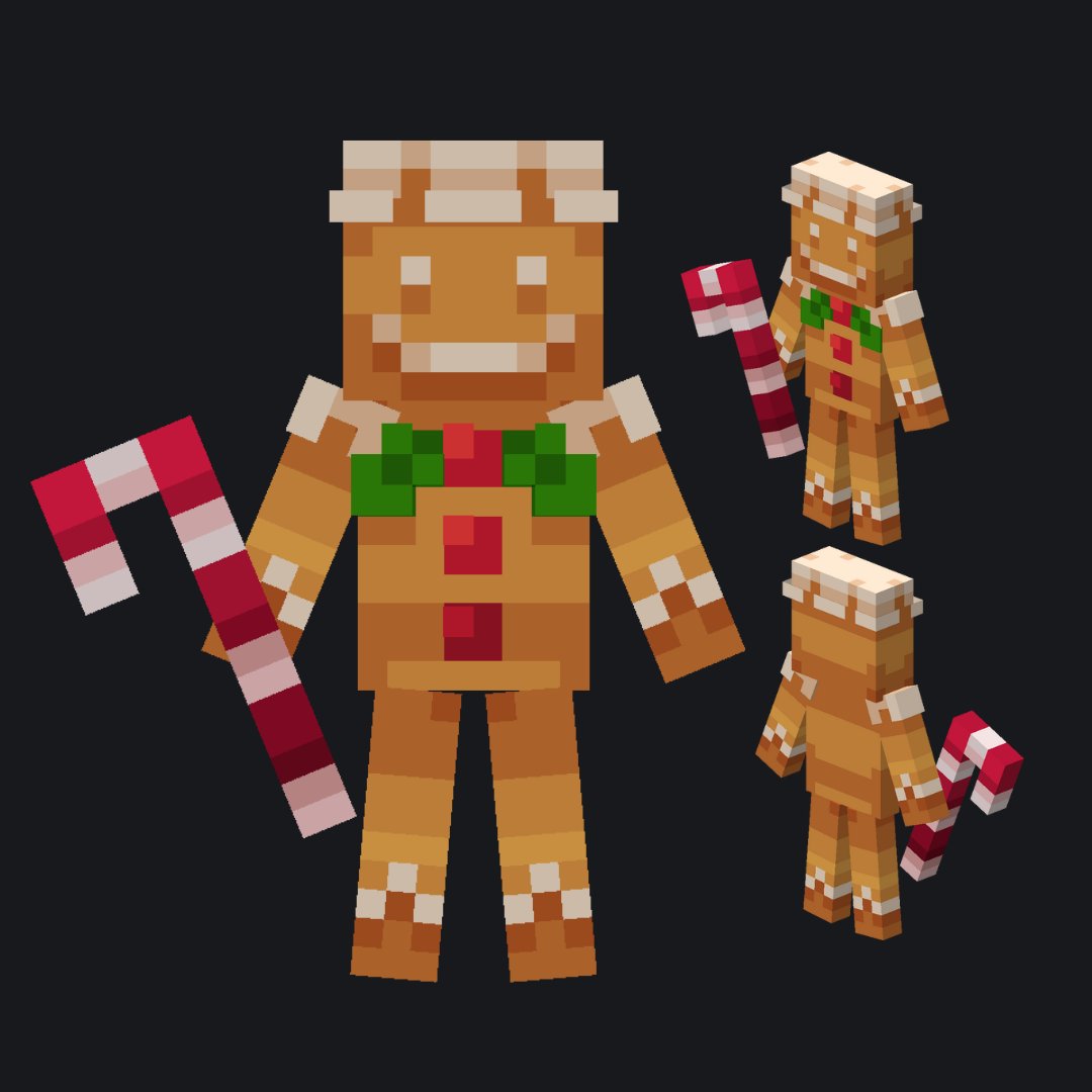 lunggolfs's tweet photo. Gingerbread 🍪
#Minecraft #Blockbench #lowpoly https://t.co/H7Xe7IHTlf