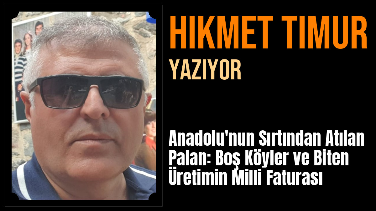 Hikmet Timur Yazdı: Anadolu'nun Sırtından Atılan Palan: Boş Köyler ve Biten Üretimin Milli Faturası — Ağrı... Adı anıldığında akla ilk gelen o heybetli, beyaz zirve; Ağr… ajans04.net/habergoster.ph…