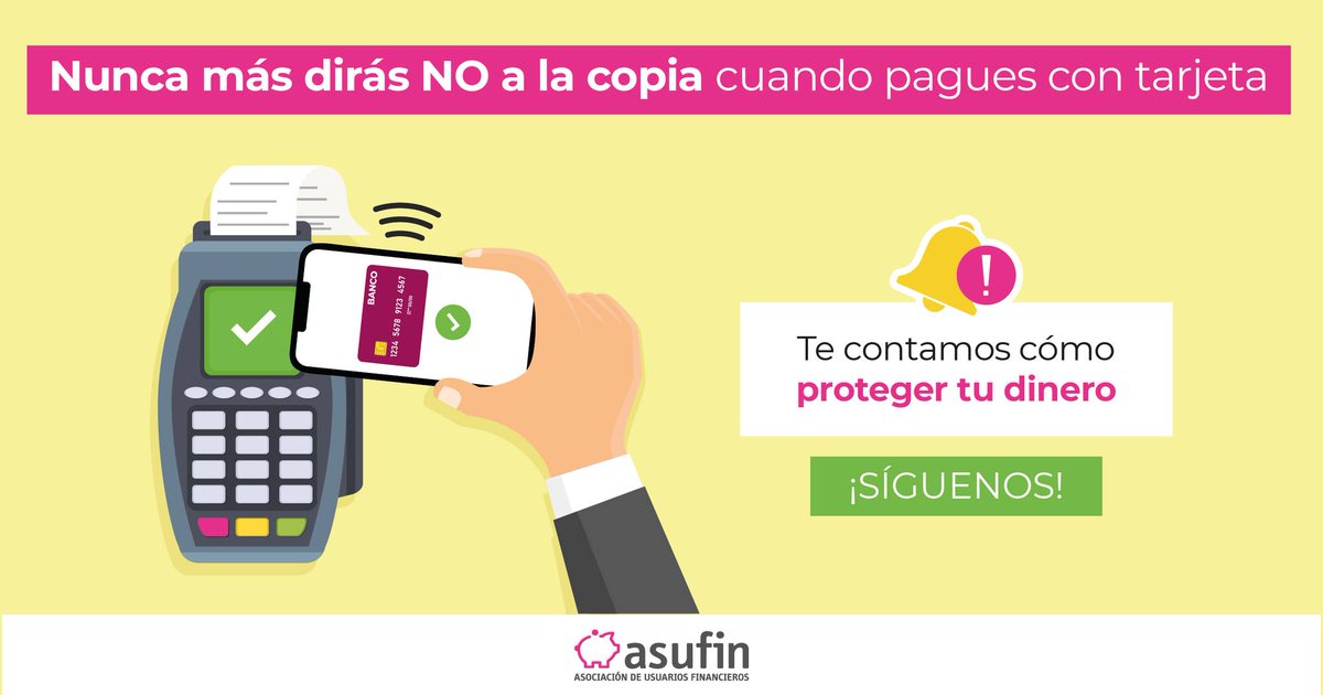 Por esto nunca más dirás NO a la #copia cuando pagues con #tarjeta ➡️bit.ly/4d8IqT6

No pedir copia es un hábito muy común, pero al no hacerlo corres ciertos riesgos. Te contamos cuáles son y por qué tienes que pedirla

➡️ bit.ly/4d8IqT6