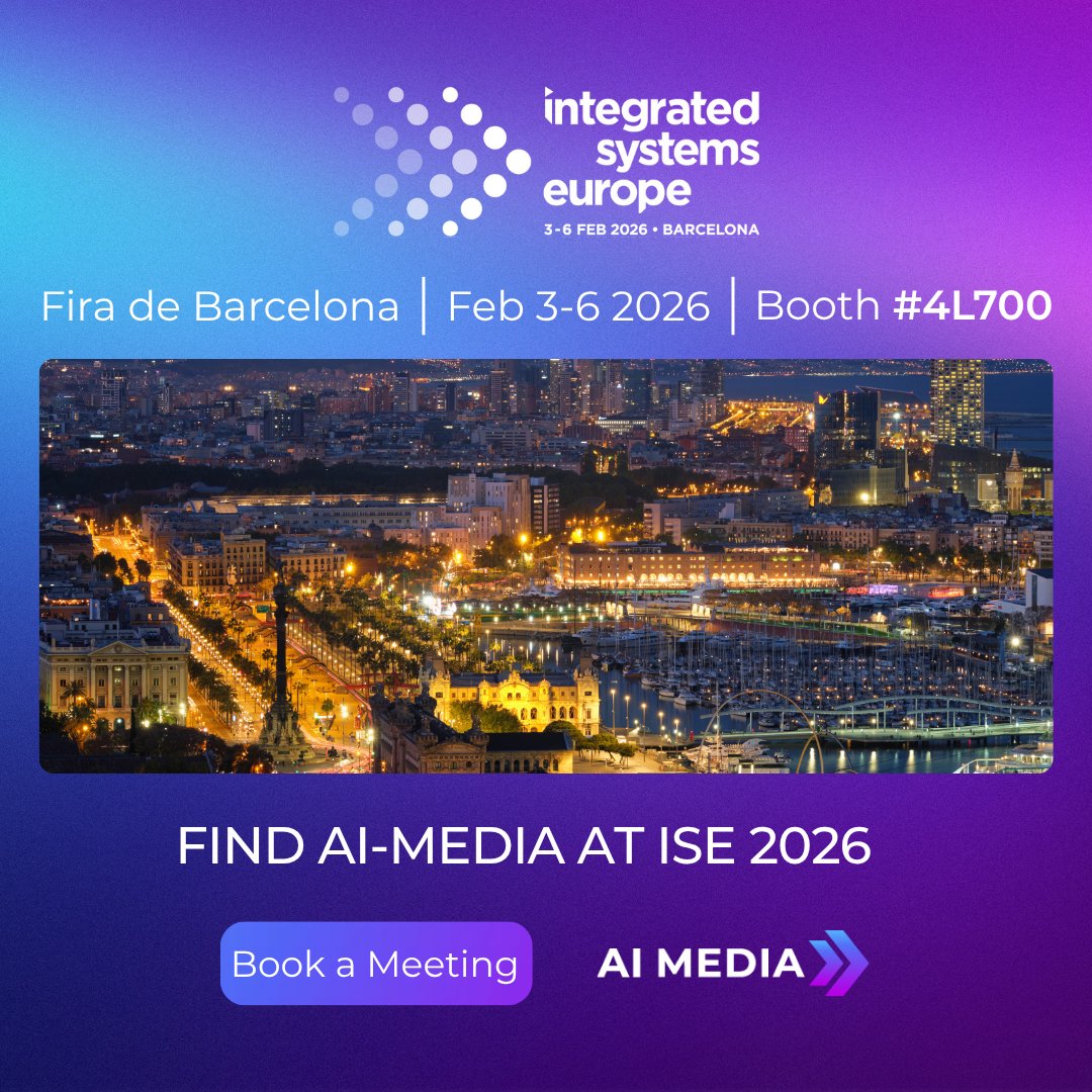 accessinclusion's tweet image. AI-Media is heading to ISE 2026 in Barcelona! 🎉
Join us 3 - 6 Feb, Booth #4L700 to see LEXI Voice, LEXI AD, LEXI TEXT &amp;amp; more - making media more accessible for all.

Book a demo: hubs.ly/Q03WNzMF0

#ISE2026 #AIMedia #Accessibility #AVTech