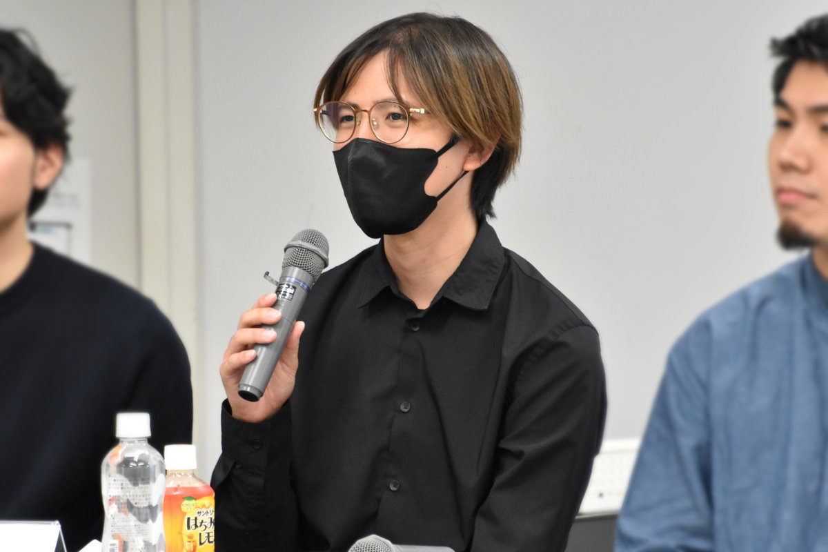 tohogakuen's tweet photo. /／
アニメ『#怪獣８号』などを手がける
Production I.Gによる「特別講座」⚡
\＼

ゲストには、CG監督・新垣隼さん、CGアニメーター・坂野友軌さん、CGプロデューサー・中村智樹さんがご登壇。
実際の素材や絵コンテを見ながら、3DCGの制作手順や3Dモデルの紹介ほか、制作エピソードも伺いました‼️✨ https://t.co/RSOec4X9aL