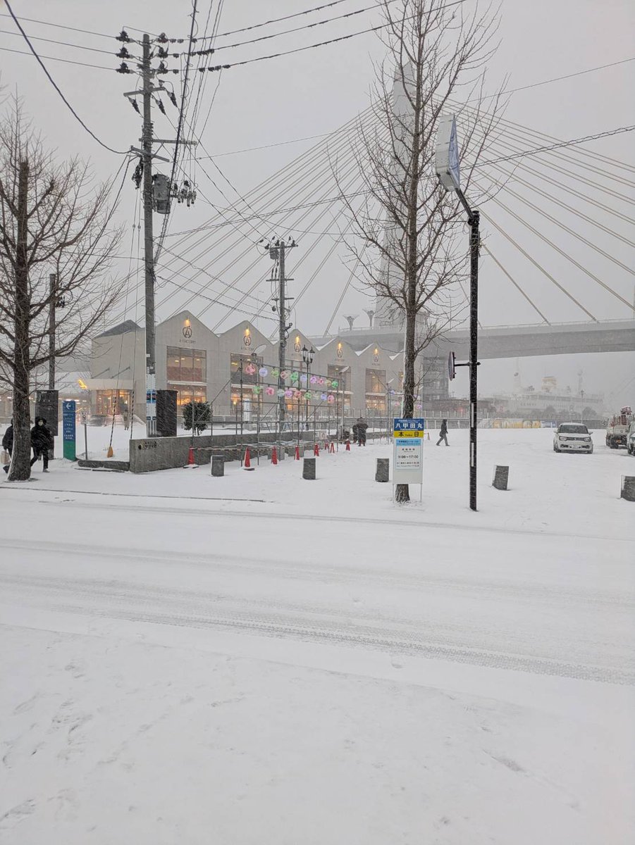 秋田に行った父が、青森で足止めされています