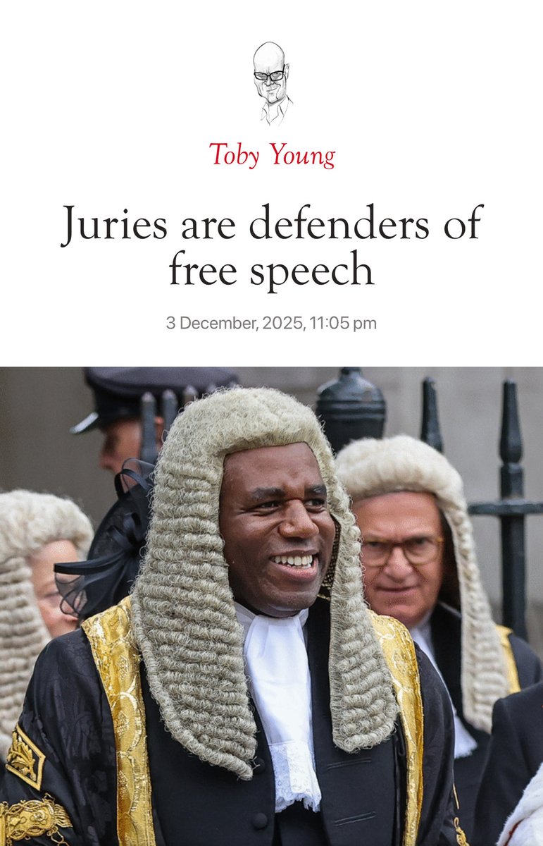 SpeechUnion's tweet image. “Instead of abolishing an 800-year-old right, the Justice Secretary should be putting more safeguards in place to protect ordinary citizens from state overreach.”

Juries are more likely than magistrates or judges to acquit across the board — and that’s especially true for speech…