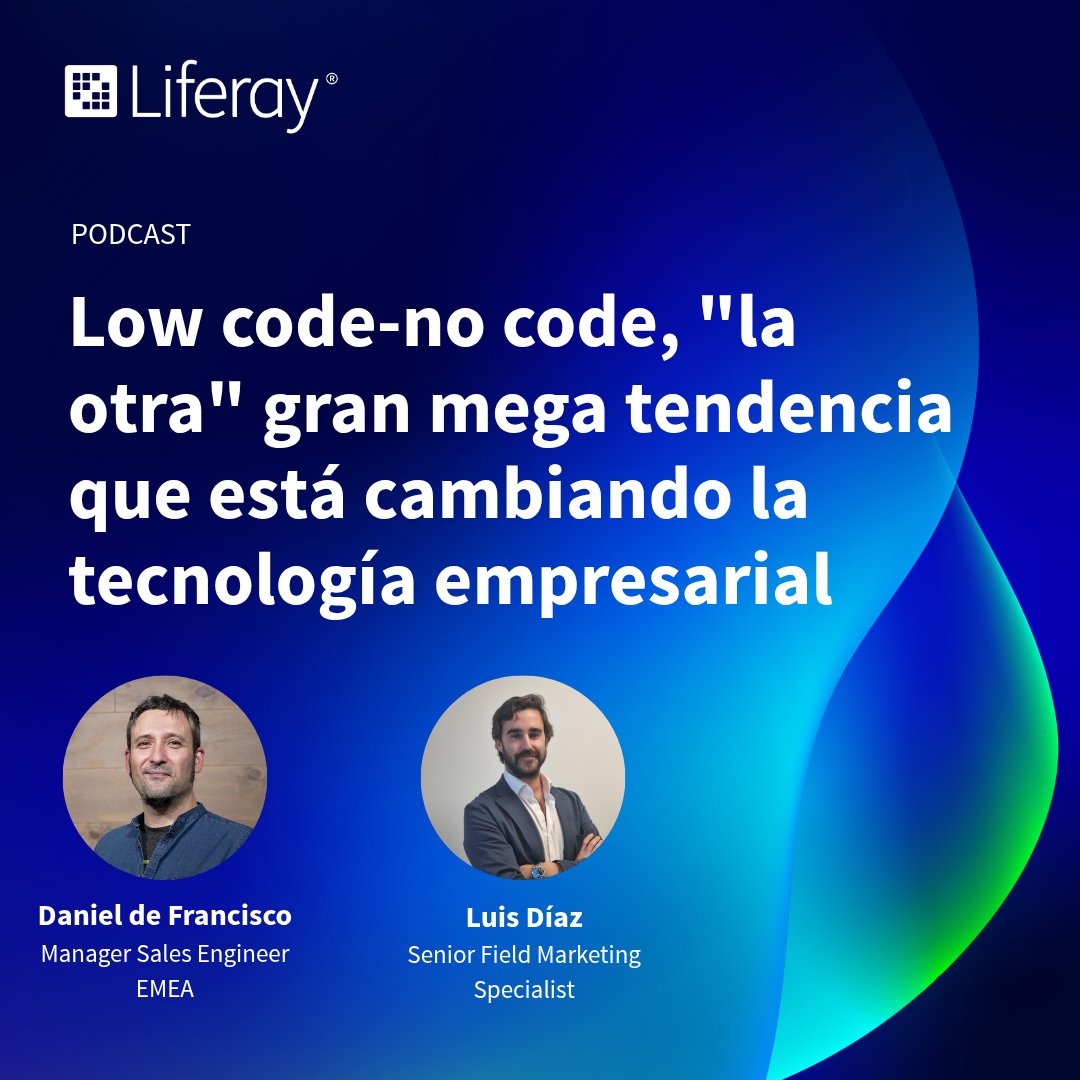 Liferay_es's tweet image. La demanda de nuevas aplicaciones crece sin parar y los equipos de TI no siempre pueden seguir el ritmo. El #LowCode permite innovar más rápido y dar autonomía a distintos perfiles dentro de la organización.

Escucha nuestro nuevo #podcast 👉 liferay.com/es/web/lr/podc…