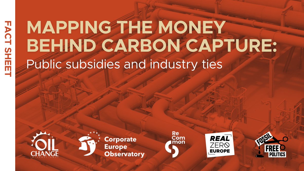 RealZeroEurope's tweet image. 🔴 BREAKING: Analysis from @PriceofOil and @corporateeurope reveals €17+ billion of public funds poured into #CCS in Europe since 2001.

After decades of failures, fossil fuel ties keep influencing the EU Commission at the #ICMForum.

Read more 👇
realzeroeurope.org/resources/fact…