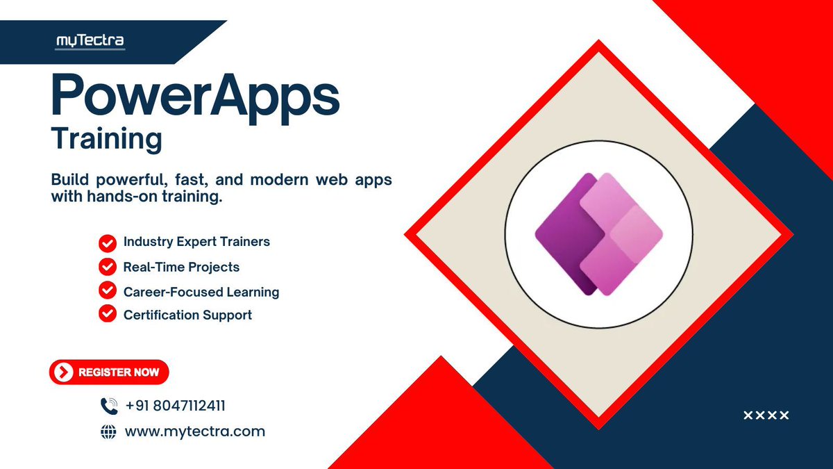 mytectra's tweet image. ⚙️ Build Custom Business Apps with Microsoft PowerApps – Transform Workflows with myTectra! 🚀📱

📞 Call: +91 8047112411
🌐 Visit: mytectra.com/powerapps-trai… 

#powerapps #microsoftpowerapps #lowcode #appdevelopment #businessautomation #digitaltransformation #mytectra #techcareers