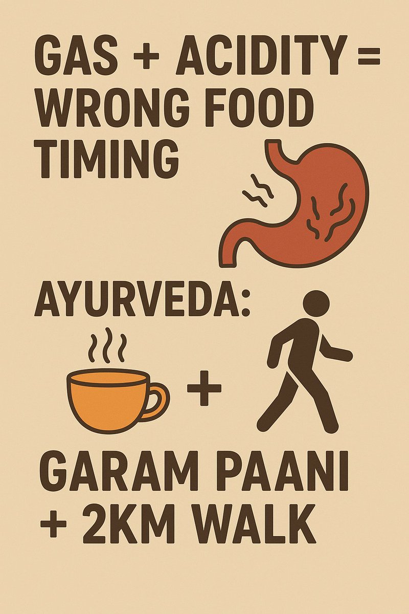 pureforest50677's tweet image. Pachan sudharna hai to aadat sudharo!
Warm water after meals + 2 km walk = Ayurveda approved
#AcidityRelief #GasProblem #dranubhardwaj #AyurvedaTips #HealthyLifestyle #PachanShakti #WarmWaterTherapy #2KmWalk #DigestiveHealth #Pureforest #HealthAwareness #AyurvedicLifestyle