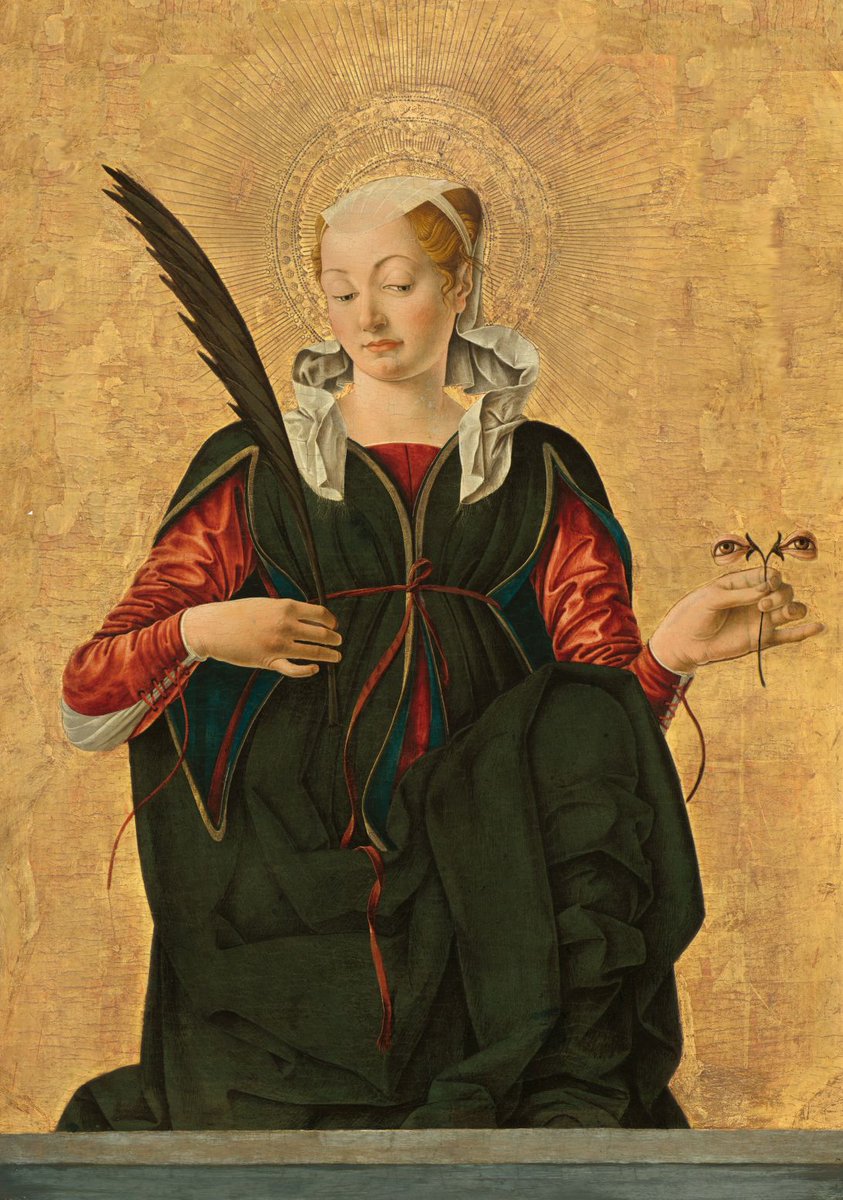 December 4 is day one of the Novena to St. Lucy in anticipation of her feast on December 13.

Novena to St. Lucy:
fisheaters.com/novenas.html#l…

Feast of St. Lucy:
fisheaters.com/customsadvent6…