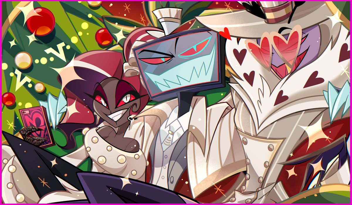 Happy holidays~✨🎁🎄🎀 
#HazbinHotel #Voxval
