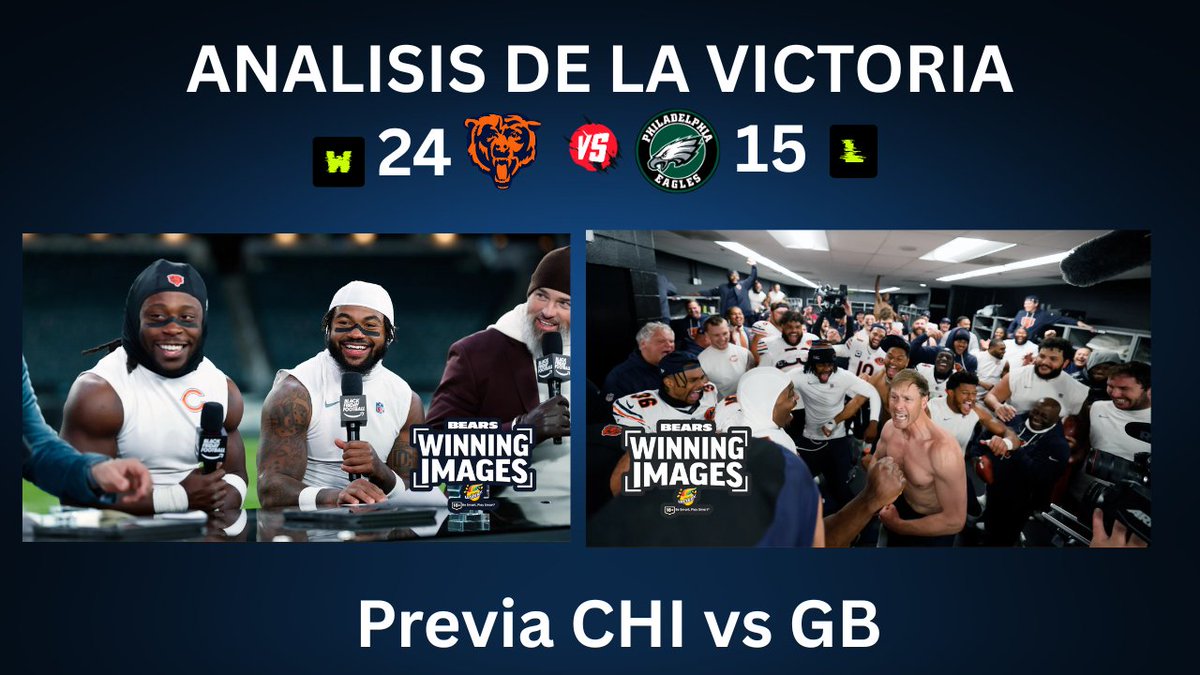 fanaticososcom's tweet photo. Nuevo episodio:
¡Arrastrando a EAGLES!
RECAP: La Co..rrida que les dimos
La Batalla del Orgullo: PREVIA vs GB 🐻⬇️🎲🏈
📺
https://t.co/mIoGaCYXDb
📻
https://t.co/g5VF5D2pTD
#ChicagoBears #Packers #BearsVsPackers #NFL #NFC_Norte #CalebWilliams #Monangai #RecapNFL #Fanaticosos https://t.co/2S1ijKqAgP
