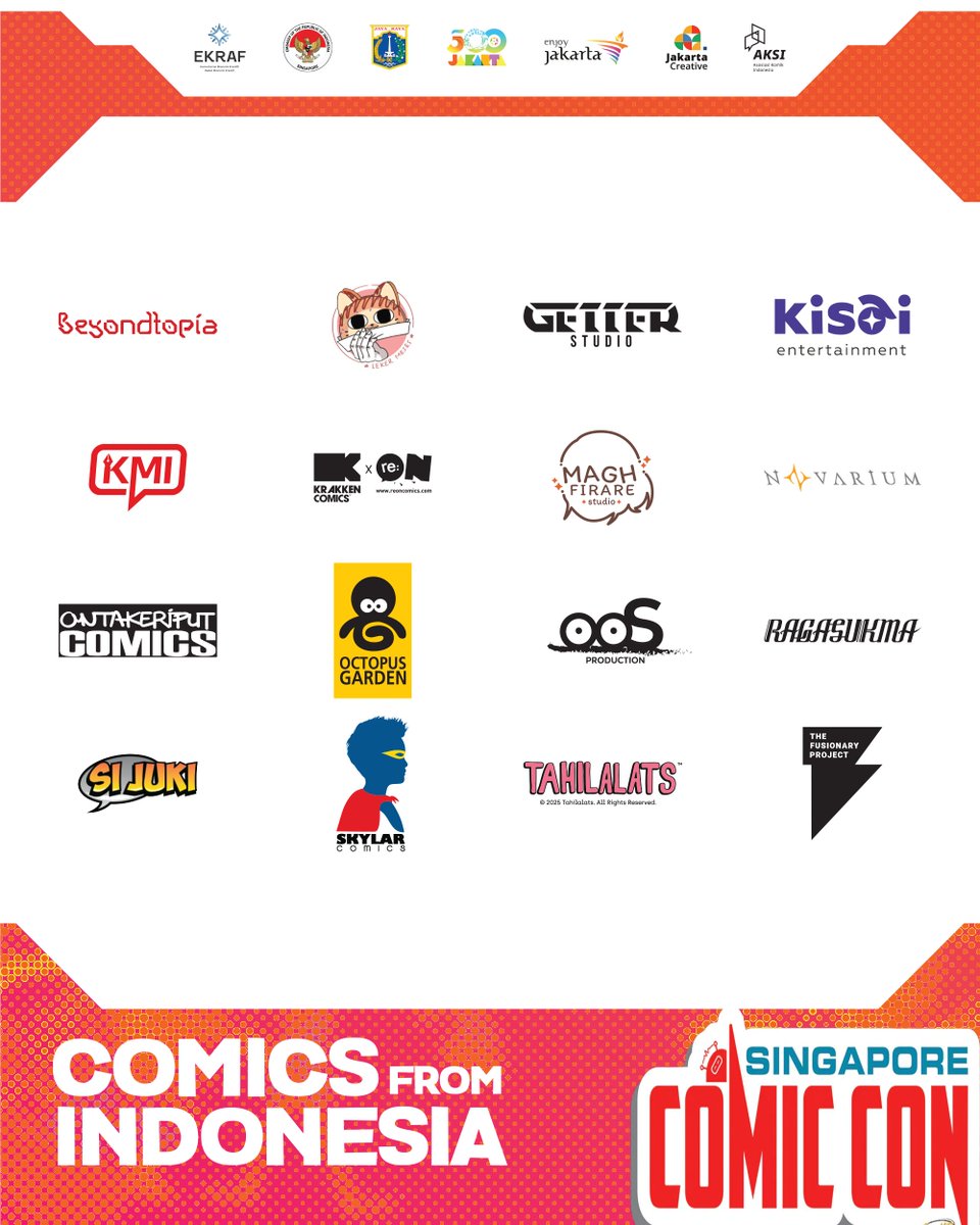 GetterStudio's tweet photo. Singapore Comic Con, we’re cominggg 🥳
We are on the booth L1-A09 on Indonesia Pavillion

Singapore Comic Con 2025
5-7 Desember 2025
Marina Bay Sands Expo Singapore

#sgcc #singaporecomiccon #getterstudio #asosiasikomikindonesia #komikindonesia #silentears #aisha #aishatomodachi https://t.co/cQnXr2HSp0