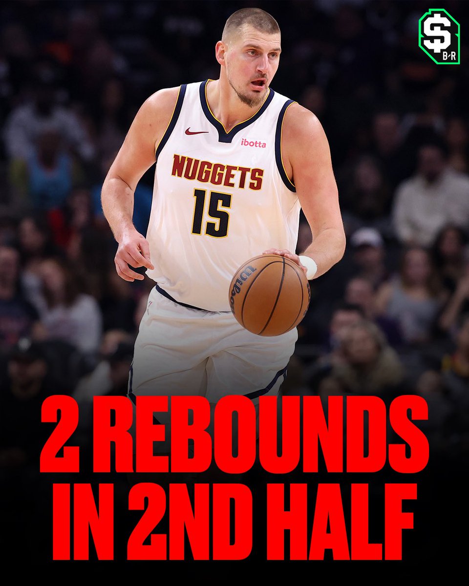br_betting's tweet image. Jokic was -133 to record a triple double tonight…

Finished with 8 rebounds 😬😬