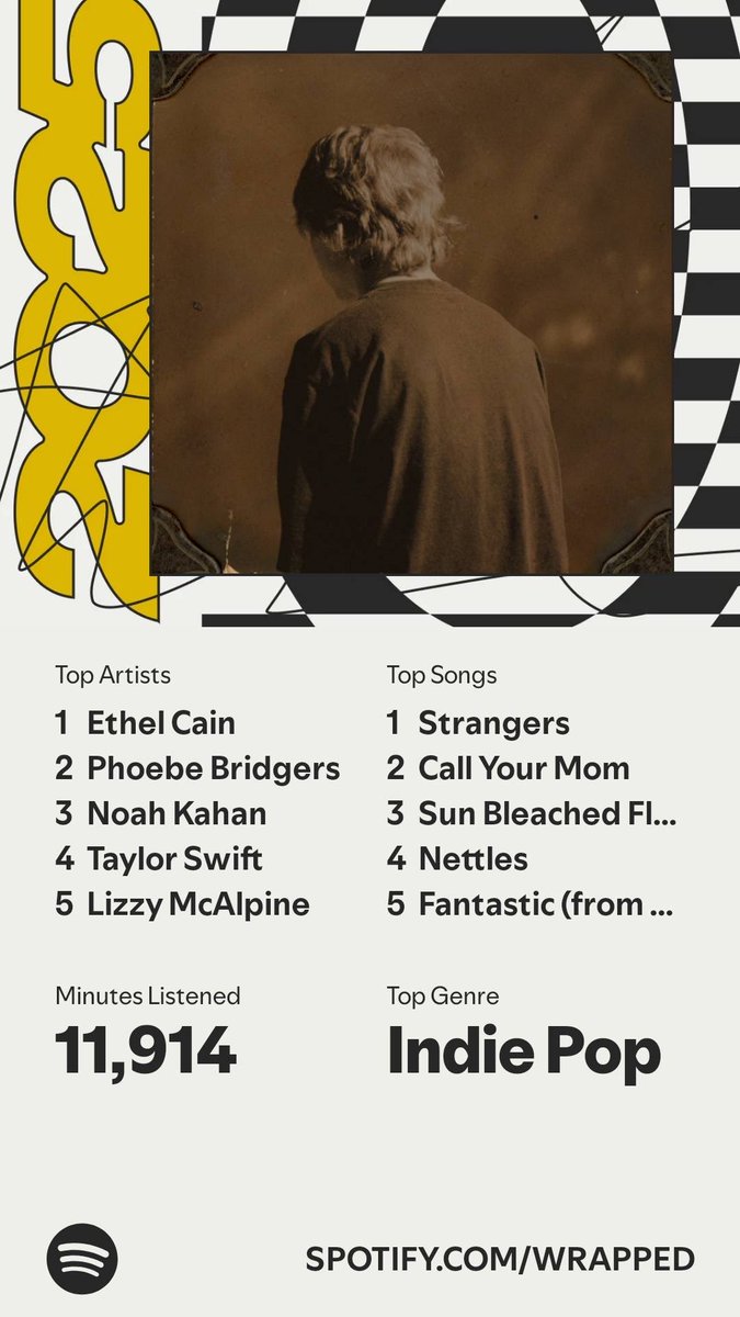 njlenter's tweet photo. @willtalksmusic Spotify Wrapped 2025 + a throwback to 2022… 🥴 https://t.co/tv4UIZ7I3F