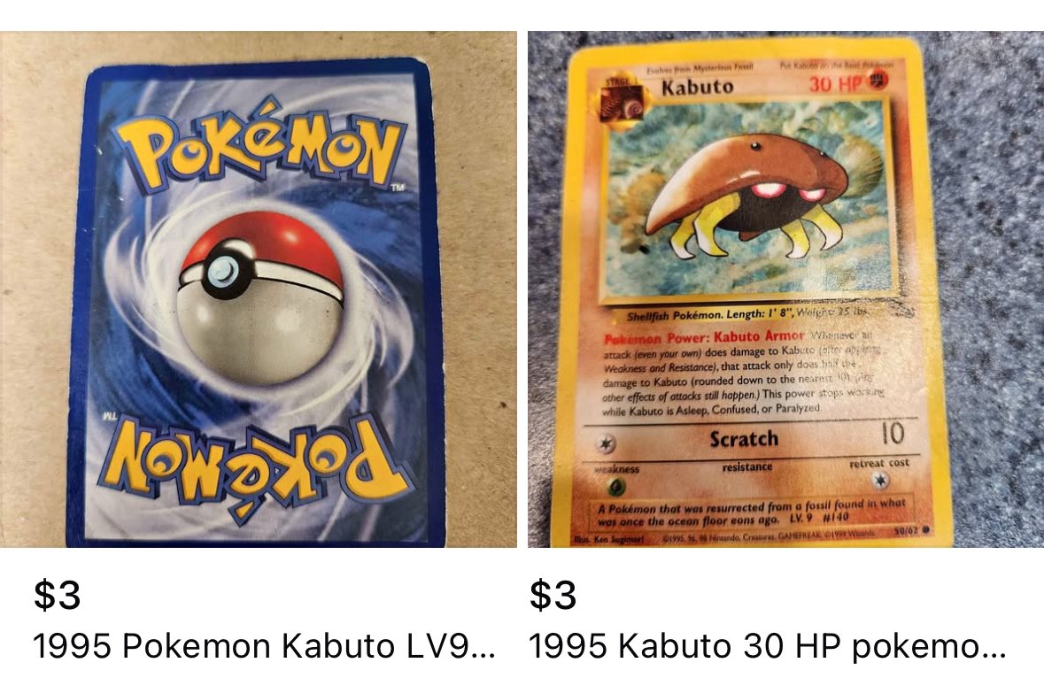 always bet on movements

the kabuto king story is going to make national news, it’s only a matter of time but in this moment you are still VERY early to the movement

start hitting every local Pokémon shop and every flea market now before everyone is aware of what’s going on