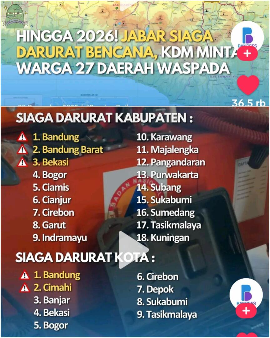 tanyarlfes's tweet image. 💚 stay safe ya warga Jabar dan sekitarnya 🫂