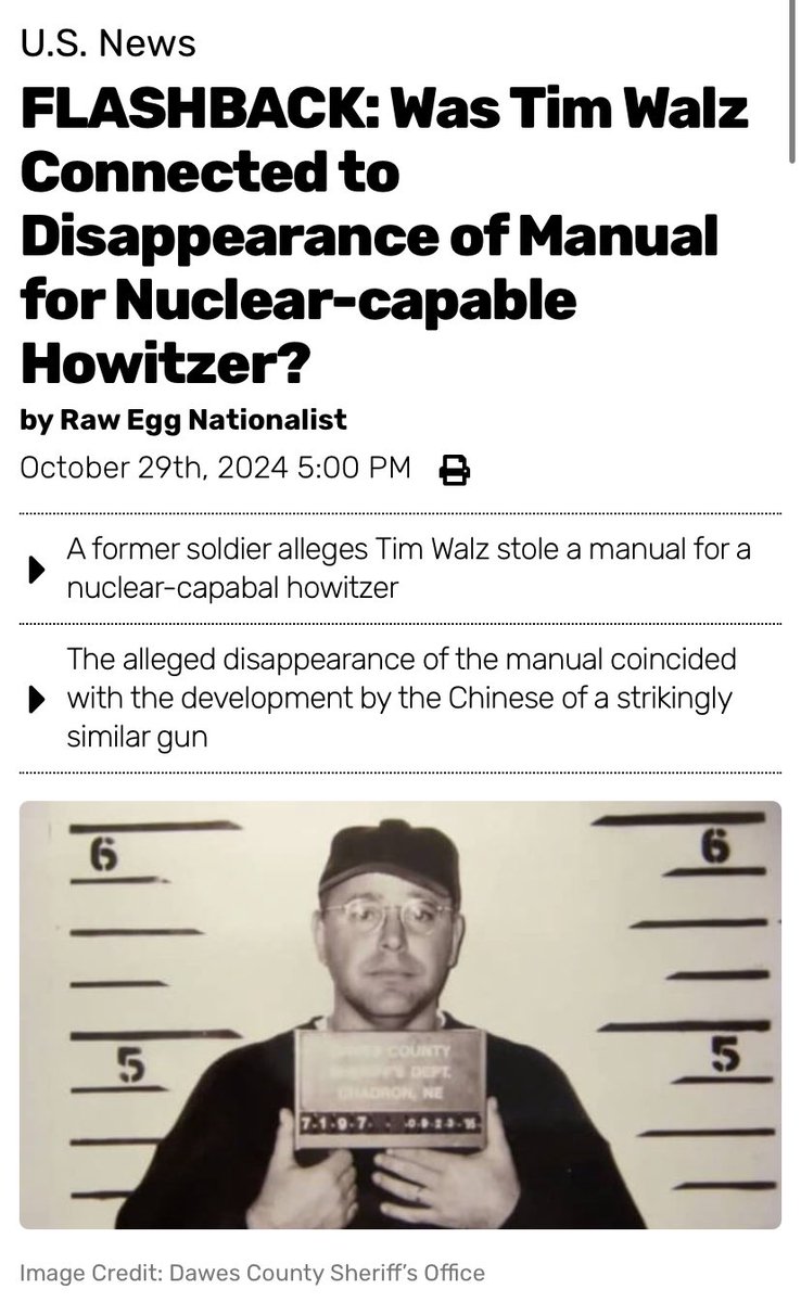 Babygravy9's tweet photo. I reported on this story for @infowars during the election campaign and, for some reason, nothing was made of the story. It should have been the end of the Harris-Walz campaign, but it wasn’t. Instant kill shot. https://t.co/JyOHw91f60