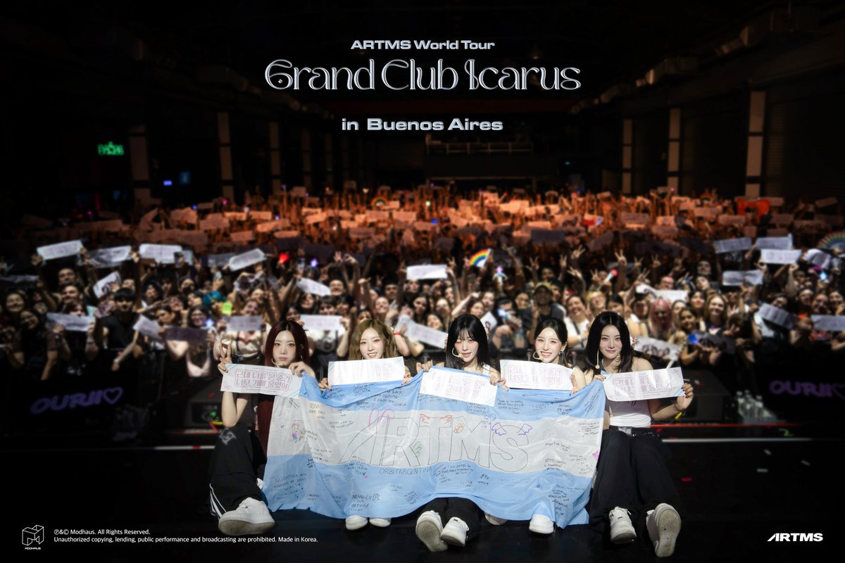 <Grand Club Icarus> in Buenos Aires

열정 넘치는 함성과 환호로 반겨준 Buenos Aires OURII, 정말 고마웠어요❤️‍🔥
여러분의 에너지와 응원 꼭 잊지 않을게요!😆

Buenos Aires OURII, thank you so much for welcoming us with such passionate cheers and energy❤️‍🔥
We’ll never forget your
