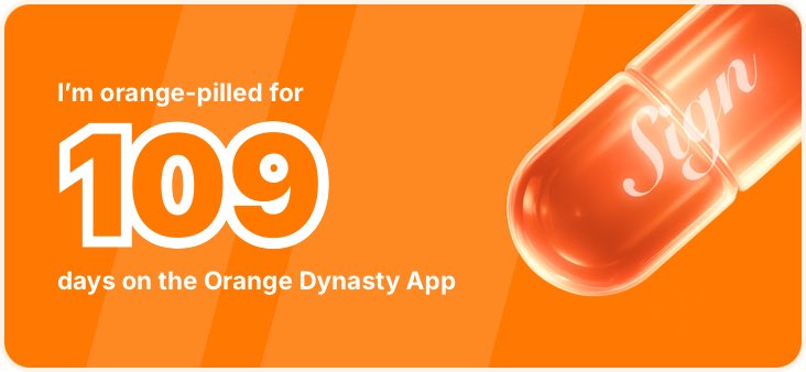 I've been Orange-Pilled and Seeing Signs for 109 days 👀🧡🐉.Join the app and be a better version of yourself!
orange.sign.global/app?user=DFEU0…