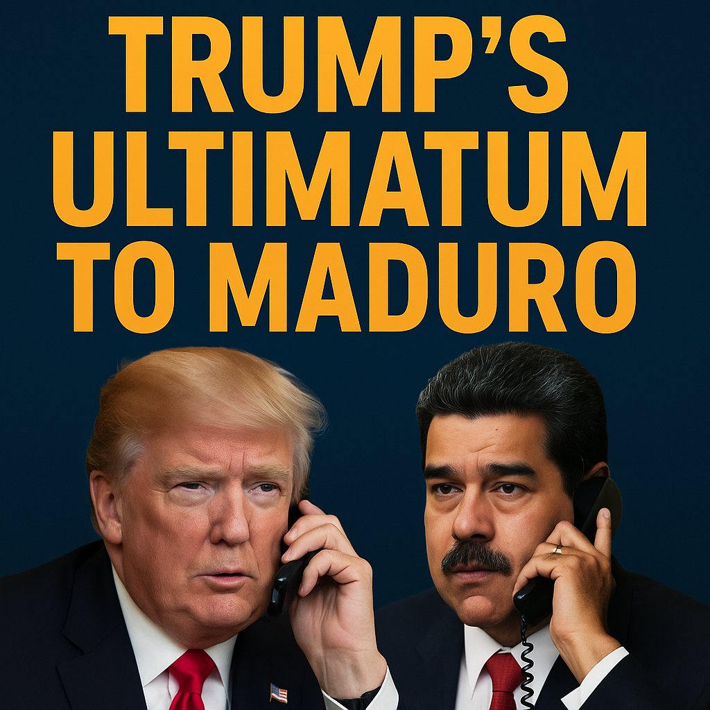 miriti55453's tweet image. Trump’s Ultimatum to Maduro: The Phone Call That Could Break a Dictatorship

By Richard Miriti | Decode Conflict

The reported phone call between President Nicolás Maduro and President Donald Trump in late November may go down as one of the most consequential diplomatic shocks in…