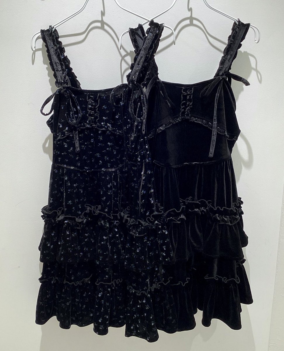 ▷再入荷アイテム コルセットベロアフレアミニワンピース ミックス