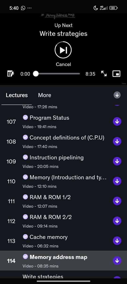 AdegokeHaqeem's tweet image. Day 28: Memory Organization 🧠⚡
Focused on the architecture of speed today:
• Cache Memory &amp;amp; Hit Ratios
• Associative Memory Diagrams
• Memory Address Maps
Next up: Write Strategies! 🚀
#ComputerEngineering #100DaysOfLearning #EngineeringStudent