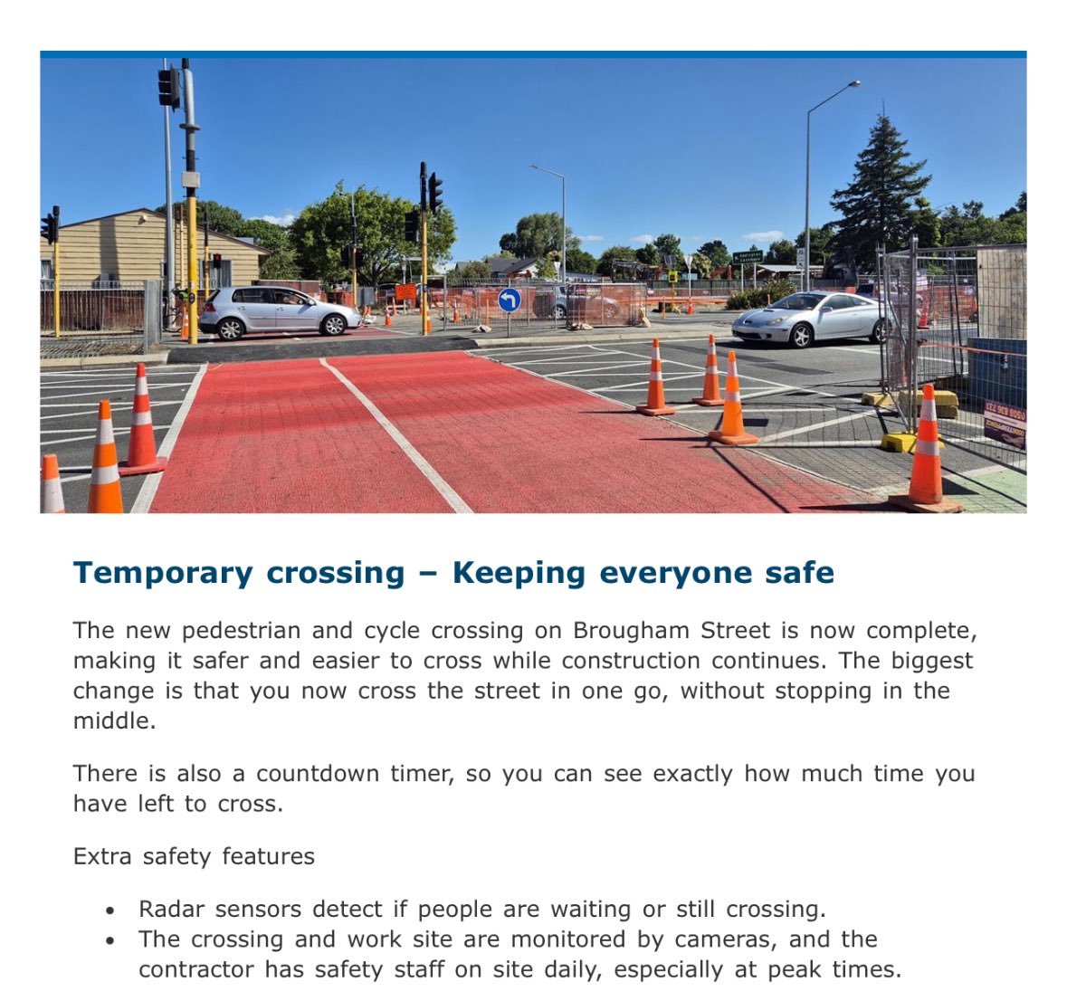 WK doing what they should have done in the first place at the Simeon and brougham street crossing. It wouldn’t have destroyed peoples homes and made the road far longer to cross, saving tens of millions!