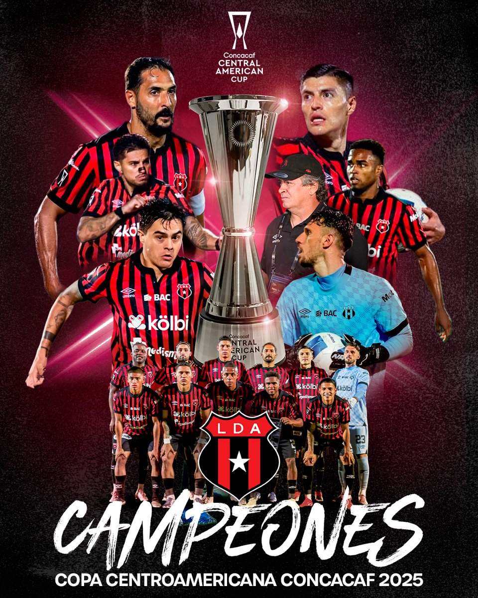 TheChampions's tweet image. ¡ALAJUELENSE ES TRICAMPÉON DE CENTROAMÉRICA! 🏆🏆🏆