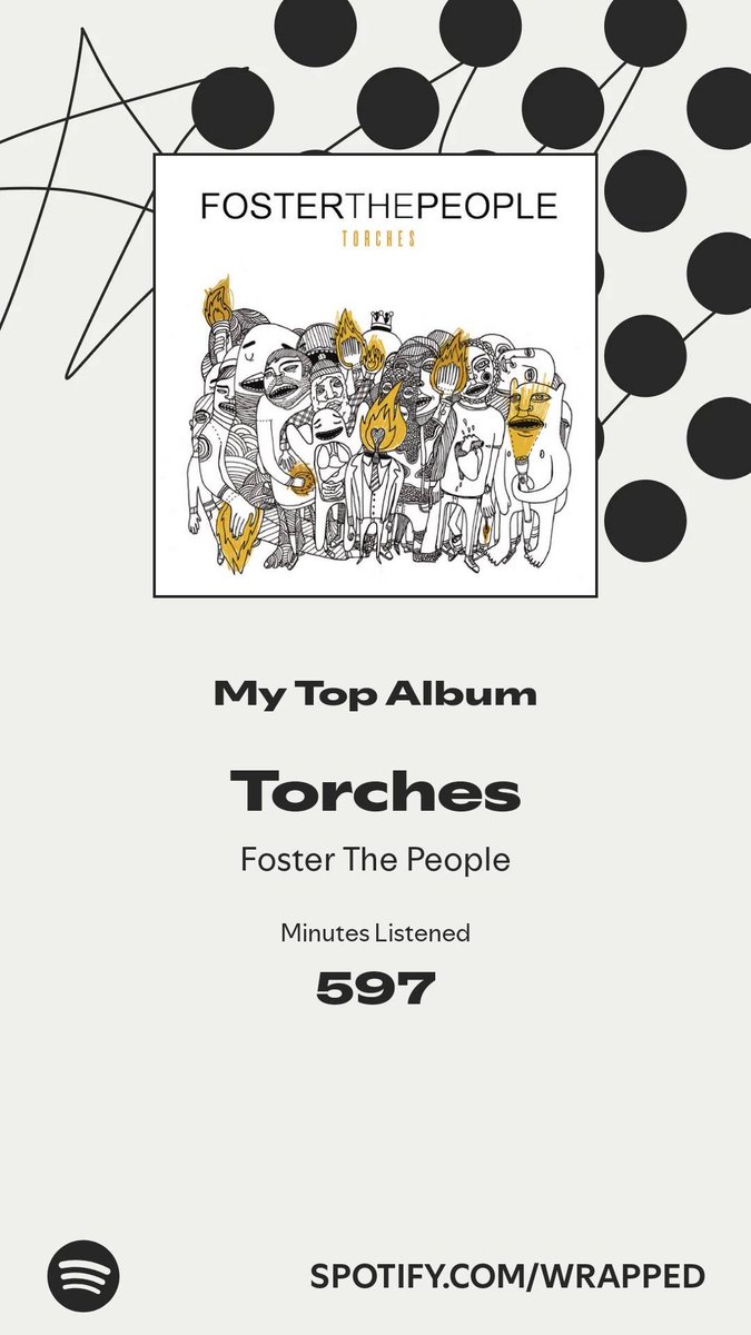 Gengarvibes's tweet image. I spent the most time with Torches. #SpotifyWrapped