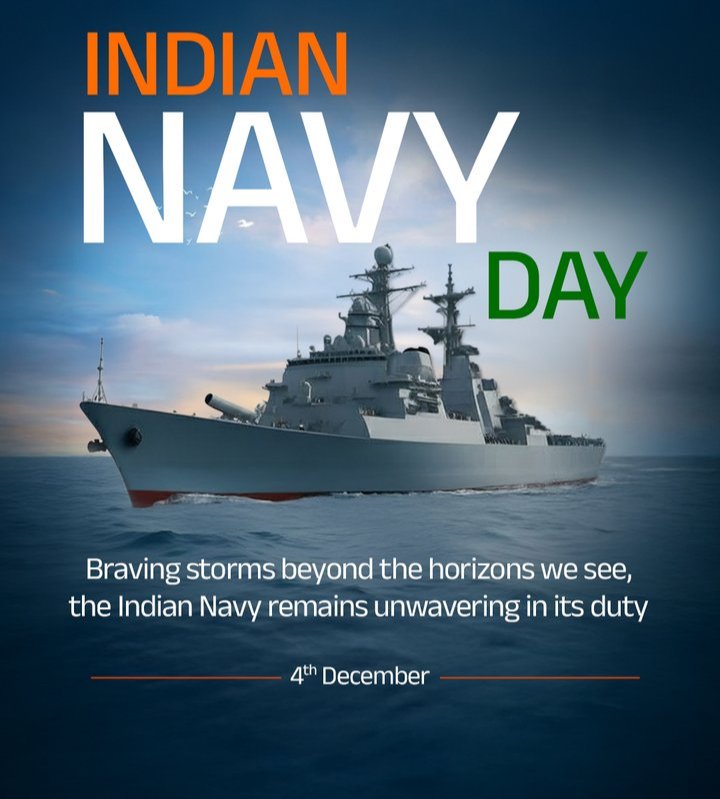 VishalChau01's tweet photo. On Indian Navy Day, we honour the courage that protects our seas, often far beyond the horizons we see.

We express our heartfelt gratitude to the Indian Navy for their unwavering vigilance that keeps our nation safe. https://t.co/Kkxw9nTYVz