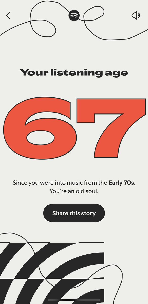 Okay <a href="/Spotify/">Spotify</a> says my ‘listening age’ is 67 😂 I followed a friend post &amp; opened the app and got diagnosed as someone’s retired auntie 🫣 who collects vinyl &amp; complains about today’s beats😂😂😂