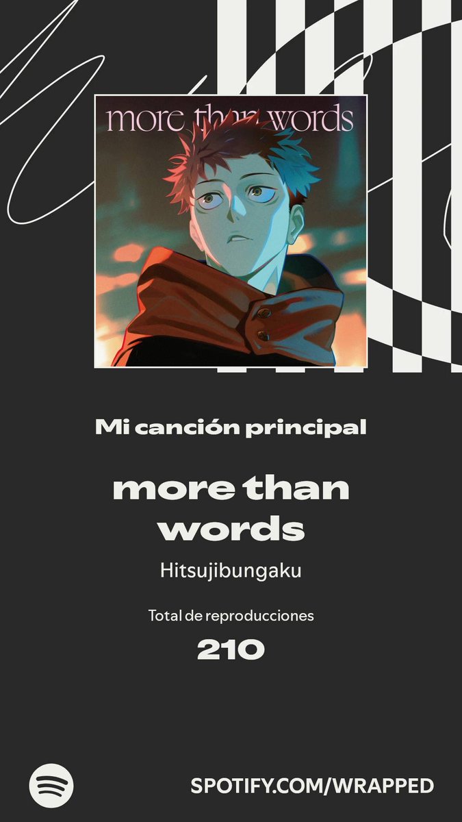 xaiona_'s tweet photo. more than words se adueñó del primer puesto este año. Descubre más en mi #SpotifyWrapped.  Definitivamente otro año más https://t.co/MGxPAAsubF https://t.co/nNCcurFw9m