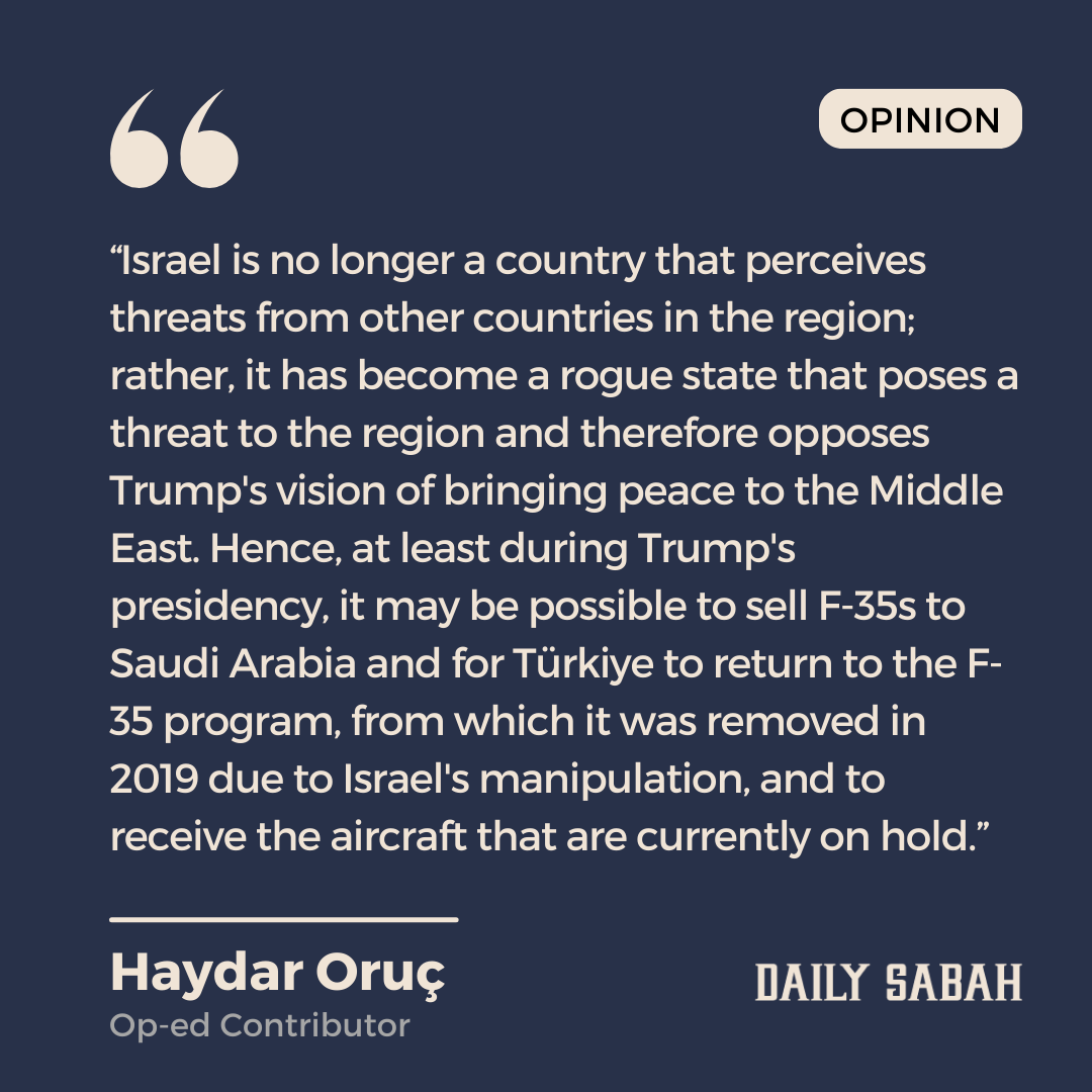 How can Israel dictate whether US sells F-35s to other countries? - by Haydar Oruç | DS Opinion
dailysabah.com/opinion/op-ed/…