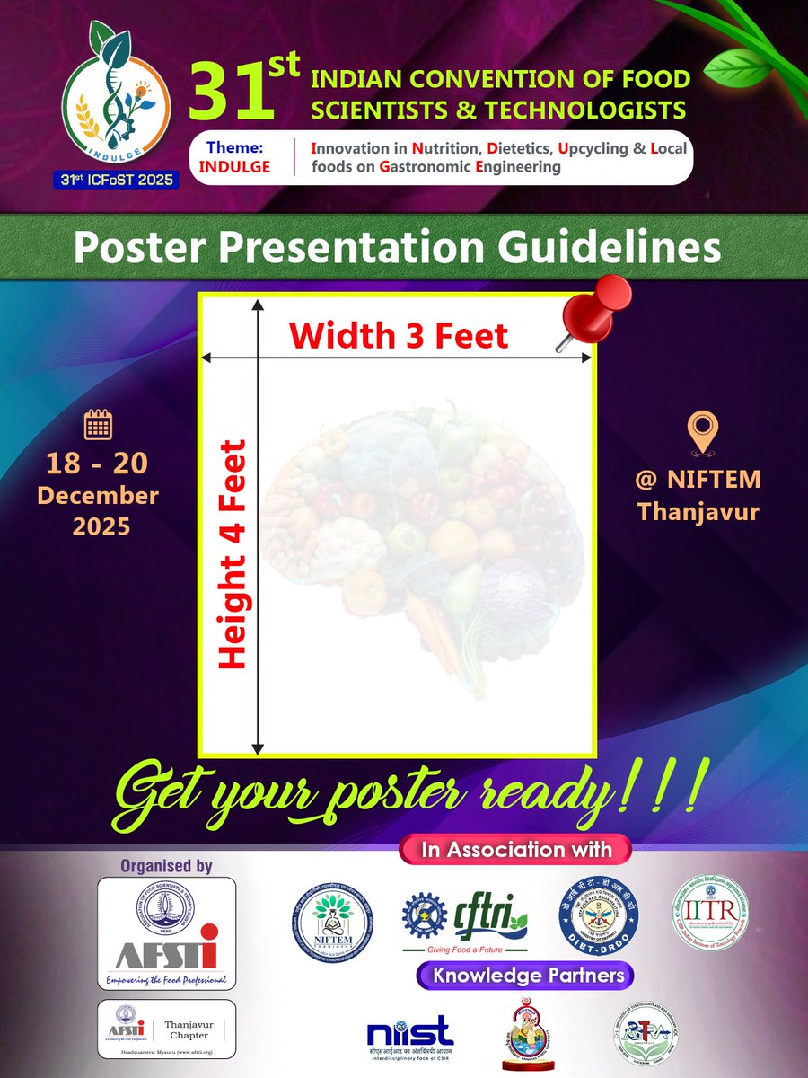 31st ICFoST-2025 tweet media