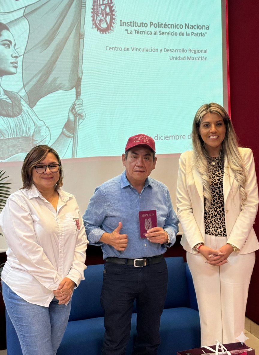 Durante la visita de supervisión y evaluación de las actividades y proyectos del <a href="/ipnmazatlan/">CVDR Mazatlán IPN</a> , se hizo un reconocimiento como Embajador Politécnico a Raúl Ricardo Villavicencio por ser un egresado destacado con su gran labor de apoyo al #IPN en Sinaloa.