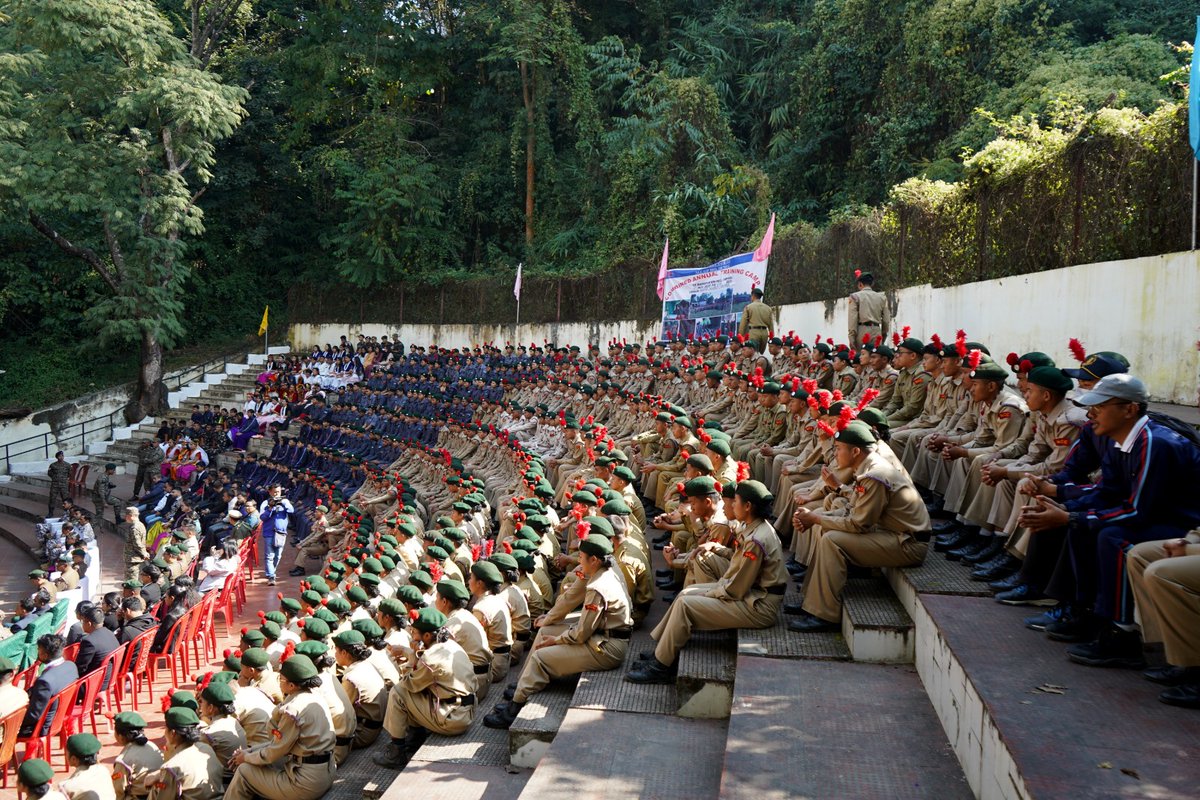 ManipurUniverse's tweet photo. Manipur University proudly hosted the National Cadet Corps Festival 2025, organised by NCC Group HQ Imphal on 03 December 2025.
A vibrant celebration of discipline, leadership, and youth empowerment! 🇮🇳✨
#NCC #NCCFest2025 #ManipurUniversity #YouthLeadership #DisciplineAndUnity https://t.co/idK27gquIY