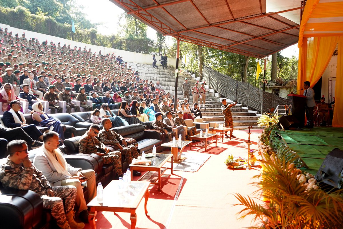 ManipurUniverse's tweet photo. Manipur University proudly hosted the National Cadet Corps Festival 2025, organised by NCC Group HQ Imphal on 03 December 2025.
A vibrant celebration of discipline, leadership, and youth empowerment! 🇮🇳✨
#NCC #NCCFest2025 #ManipurUniversity #YouthLeadership #DisciplineAndUnity https://t.co/idK27gquIY