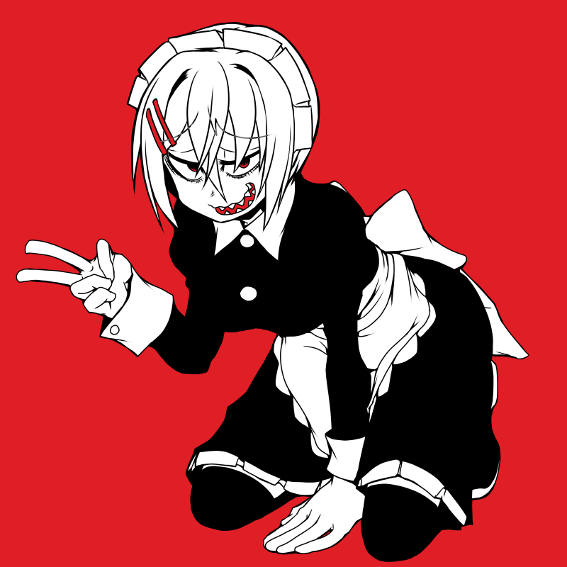 「赤黒。4」|あやめのイラスト