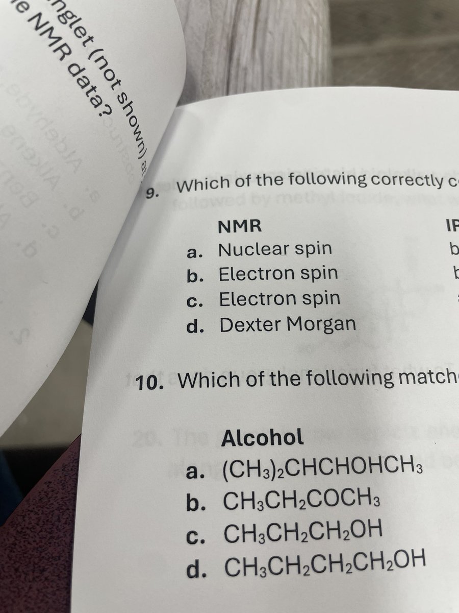 What the fuck is going on with my Chemistry exam