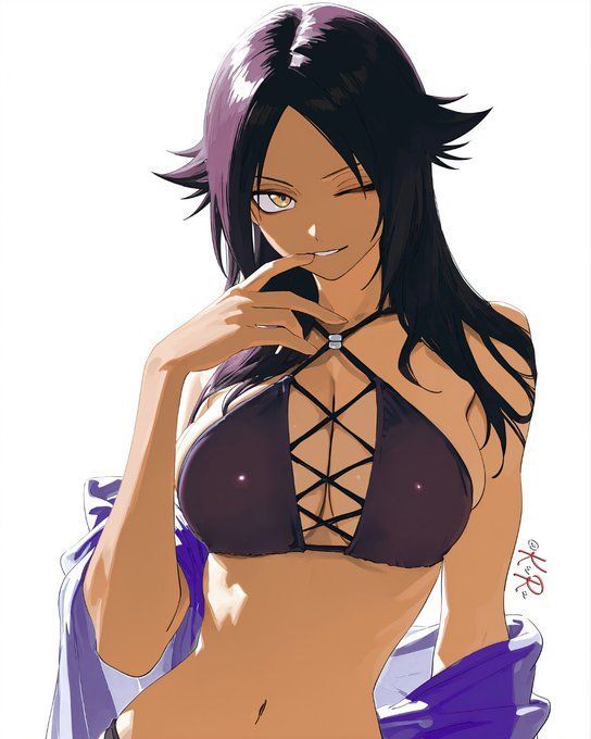 Kory_Dilan75's tweet photo. @KaguyaSama_Fan Pero que bombón es Yoruichi 🙏 https://t.co/gRE15CS0DP